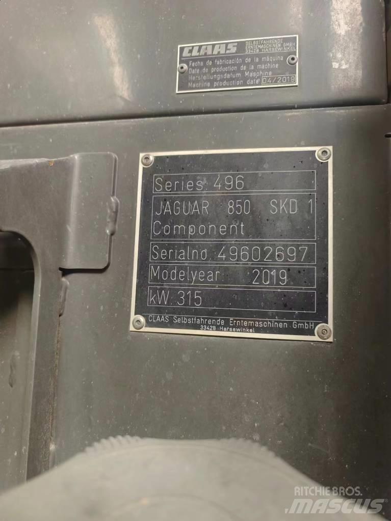 CLAAS Jaguar 850 Kendi yürür silaj makinalari