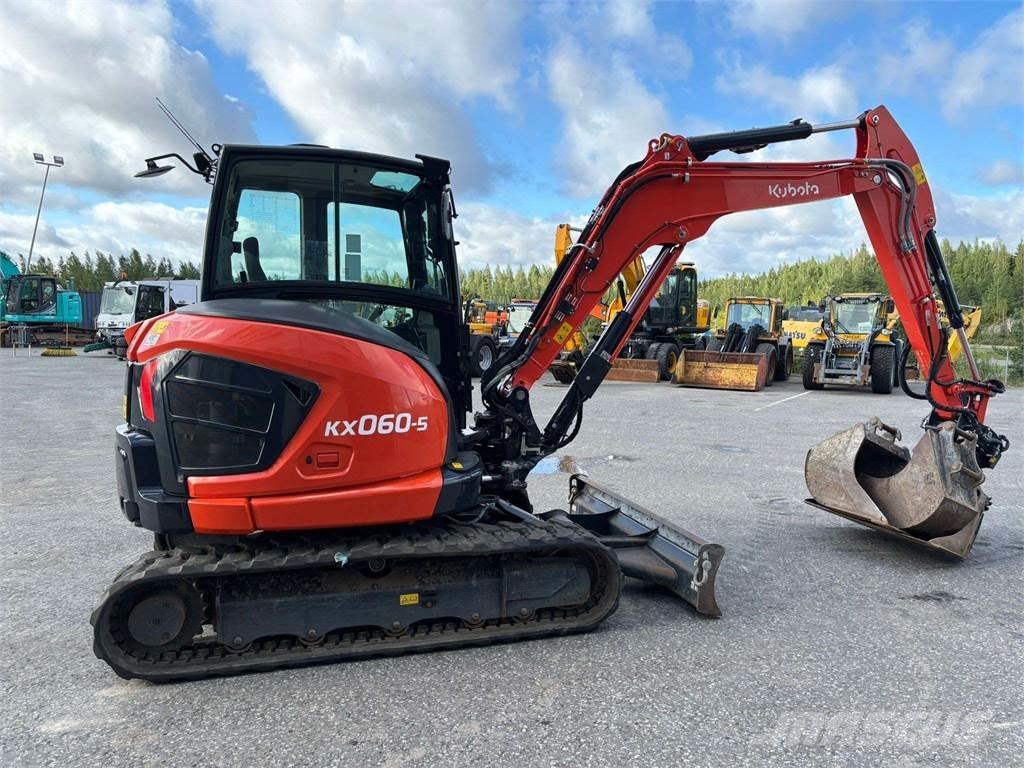 Kubota KX060-5 Mini ekskavatörler, 7 tona dek