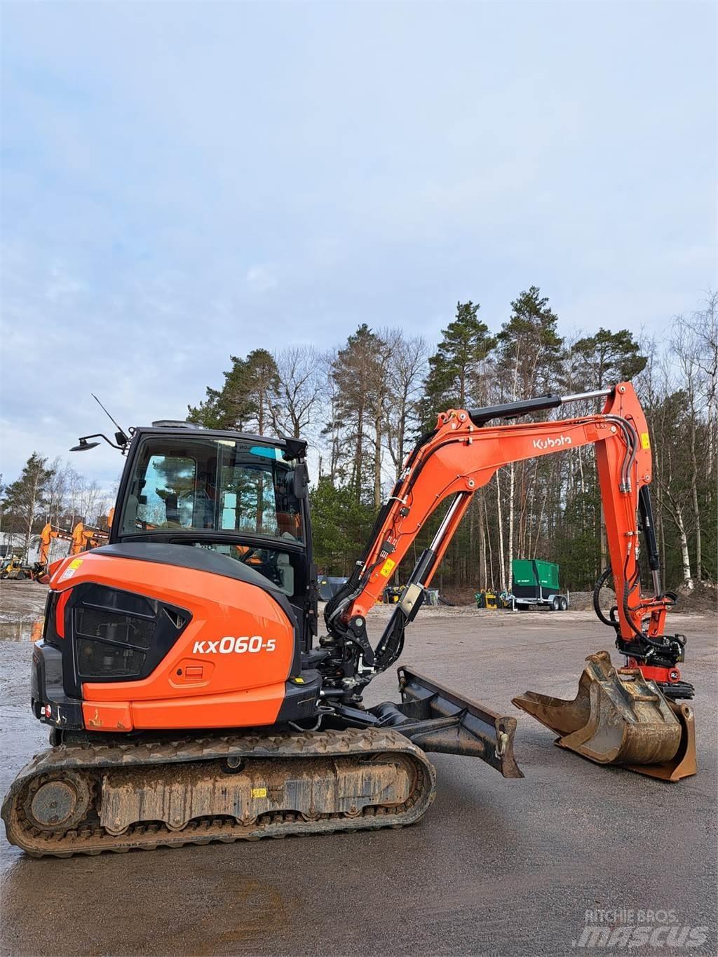 Kubota KX060-5 Mini ekskavatörler, 7 tona dek