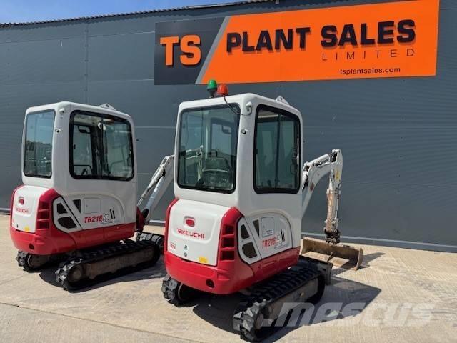 Takeuchi TB 216 Mini ekskavatörler, 7 tona dek