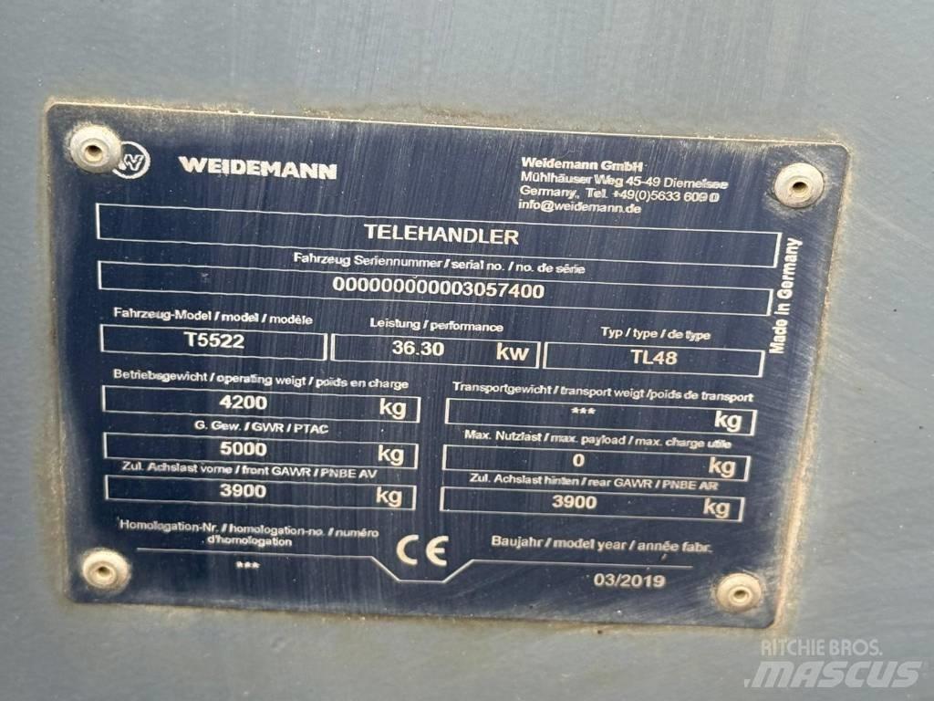 Weidemann T5522 Tarimsal teleskopik yükleyiciler