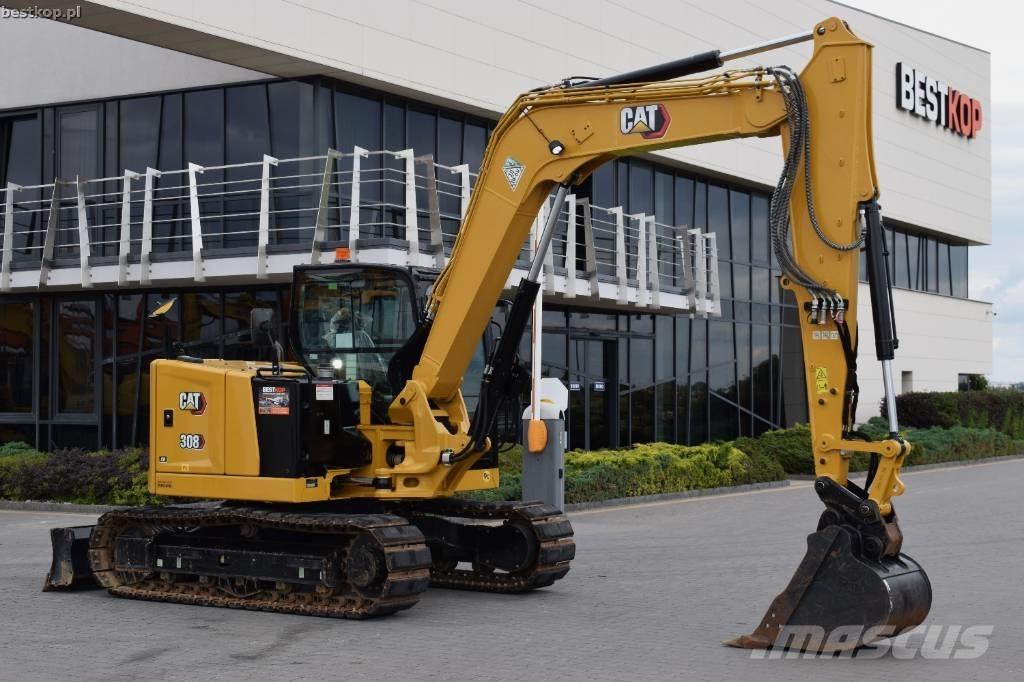 CAT 308 CR Mini ekskavatörler, 7 tona dek