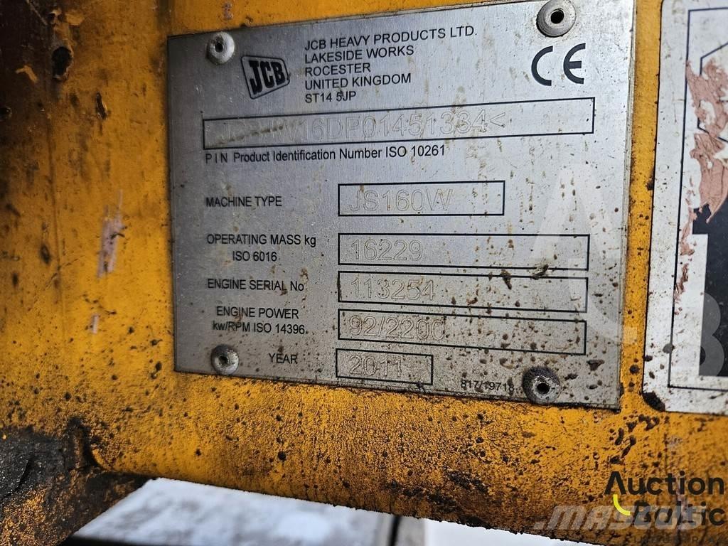 JCB JS 160 W Lastik tekerli ekskavatörler