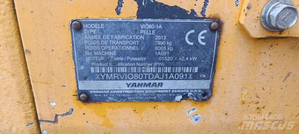 Yanmar Vio 80-1A Midi ekskavatörler 7 - 12 t