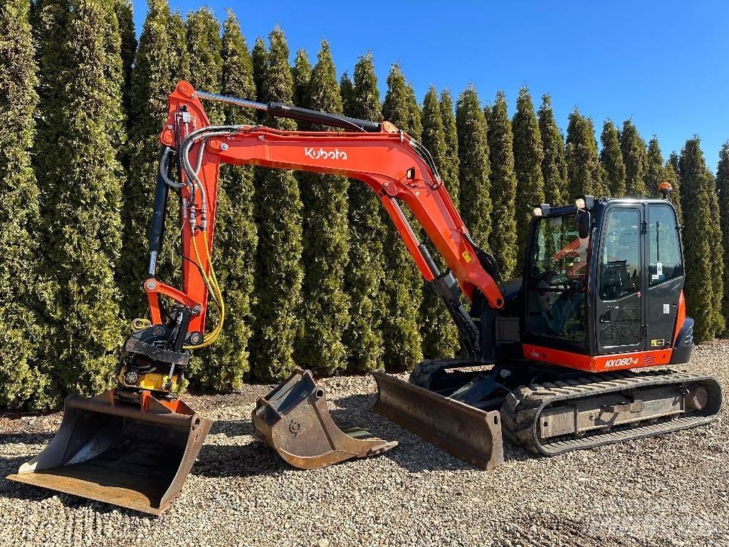 Kubota KX 080-4 Mini ekskavatörler, 7 tona dek