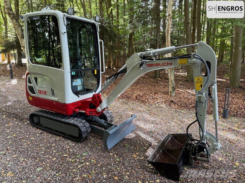 Takeuchi TB 216 Mini ekskavatörler, 7 tona dek