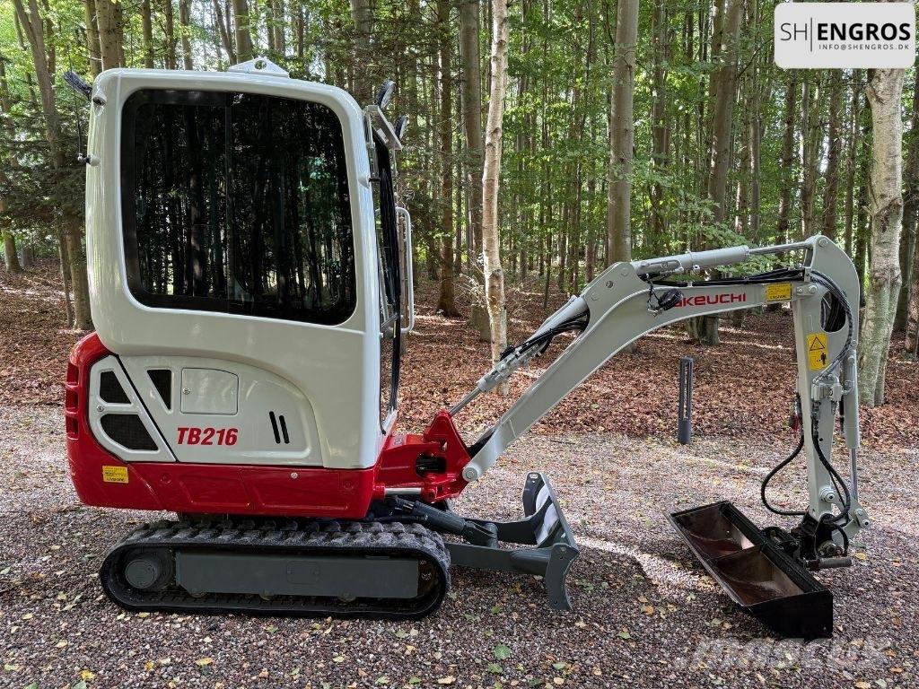 Takeuchi TB 216 Mini ekskavatörler, 7 tona dek