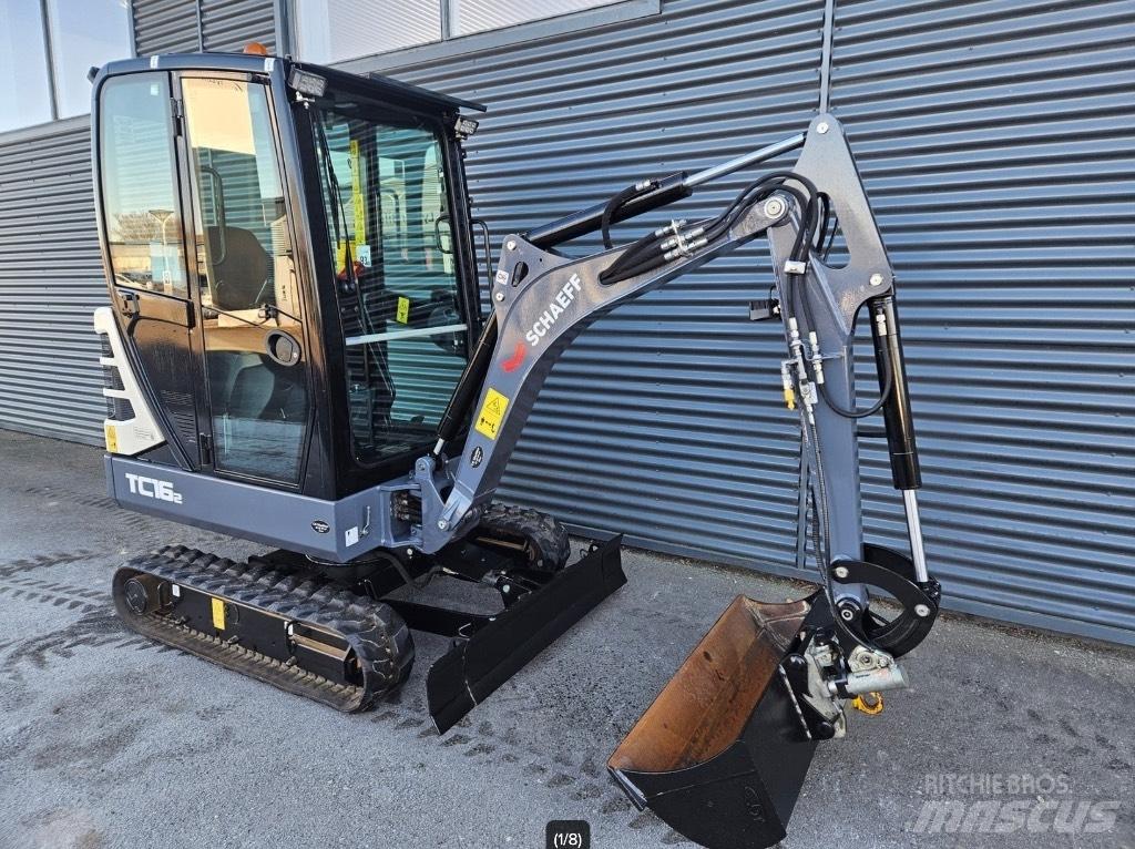 Terex tc16-2 Mini ekskavatörler, 7 tona dek