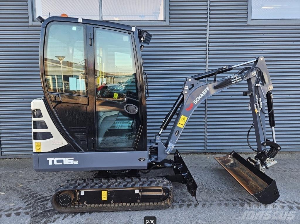 Terex tc16-2 Mini ekskavatörler, 7 tona dek