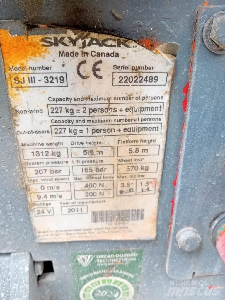 SkyJack 3219 SJ Makasli platformlar