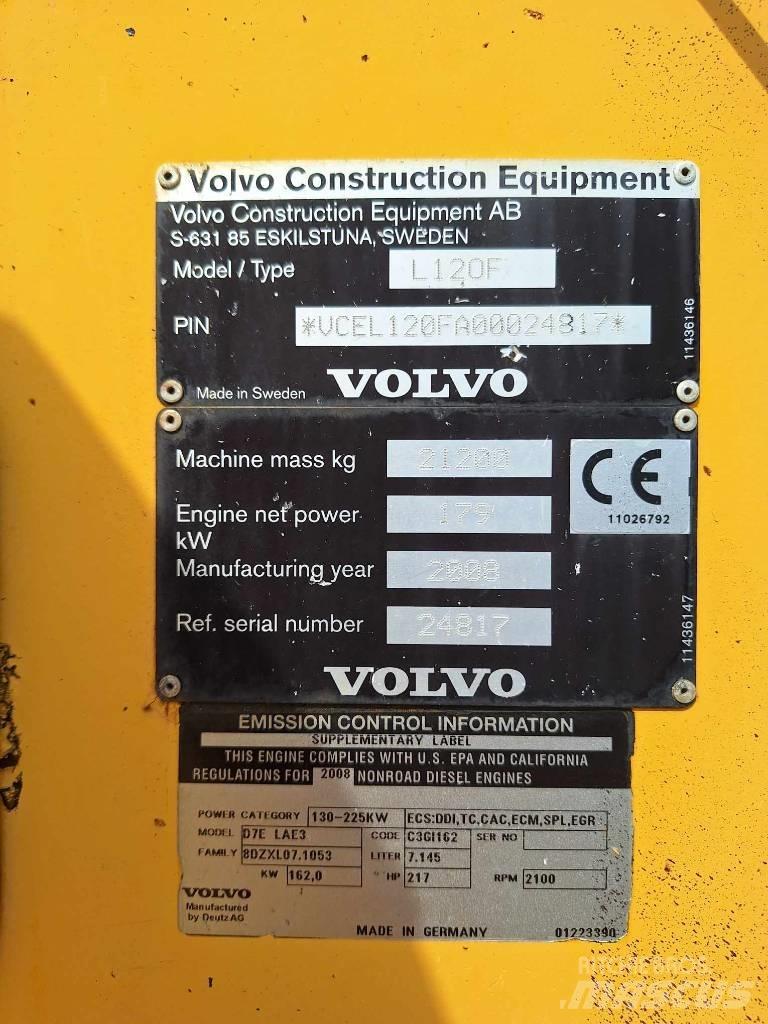 Volvo L 120 F Tekerlekli yükleyiciler