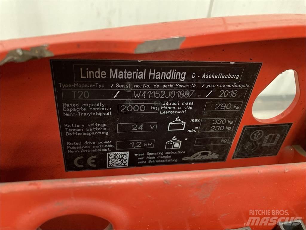Linde T20 Düsük seviye kaldirici