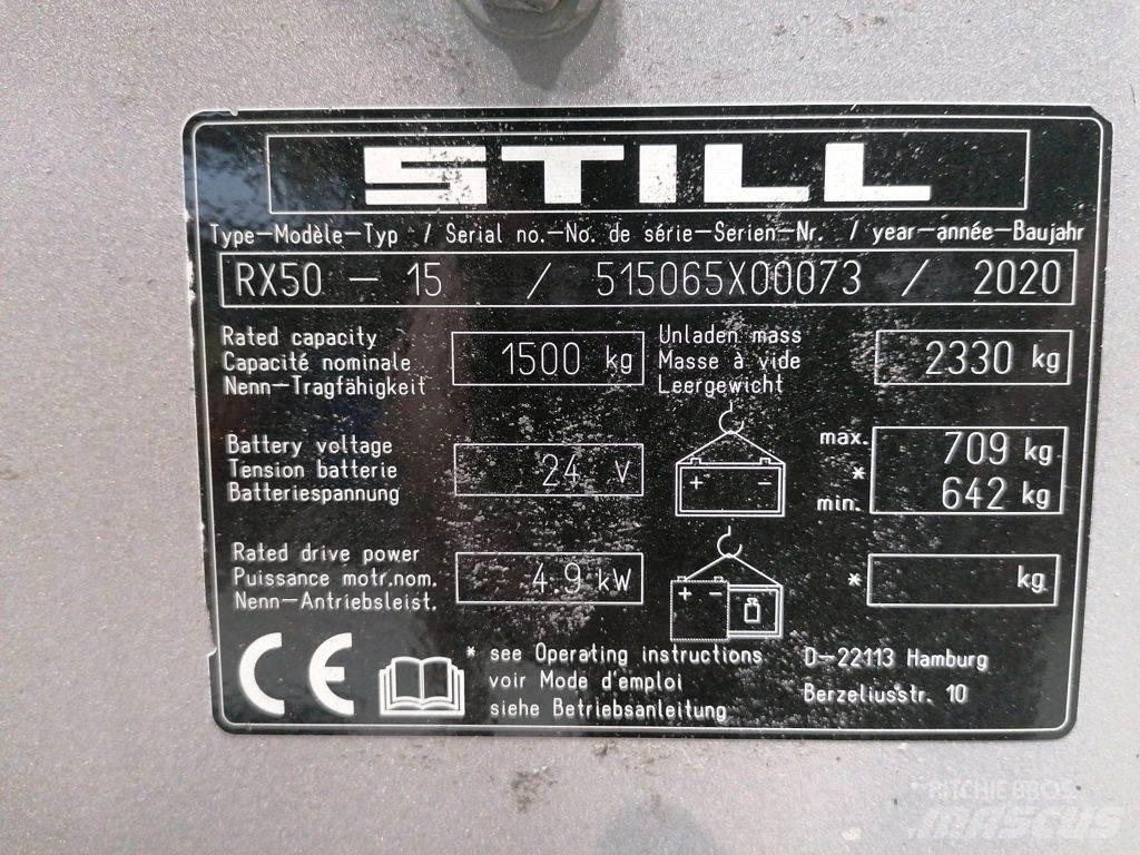 Still RX50-15 Elektrikli forkliftler