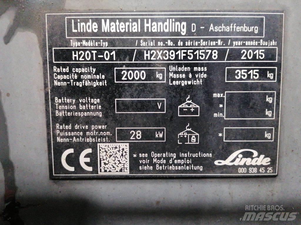 Linde H20T-01 LPG'li forkliftler