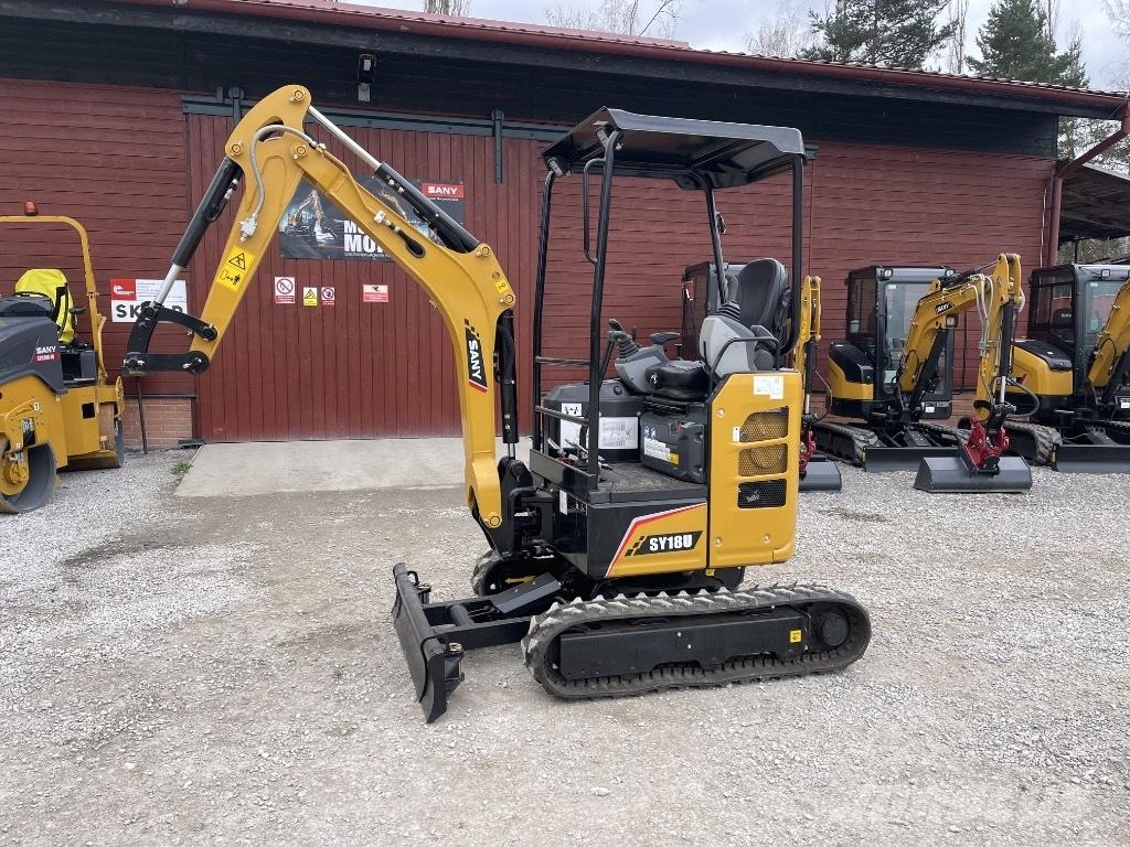 Sany SY18U Mini ekskavatörler, 7 tona dek