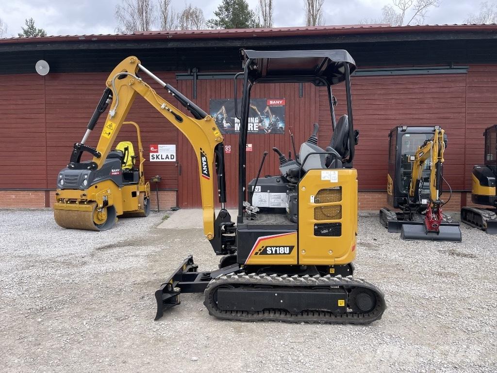 Sany SY18U Mini ekskavatörler, 7 tona dek