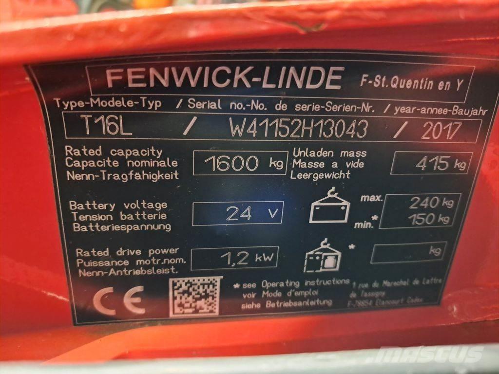 Linde T16L Düsük seviye kaldirici
