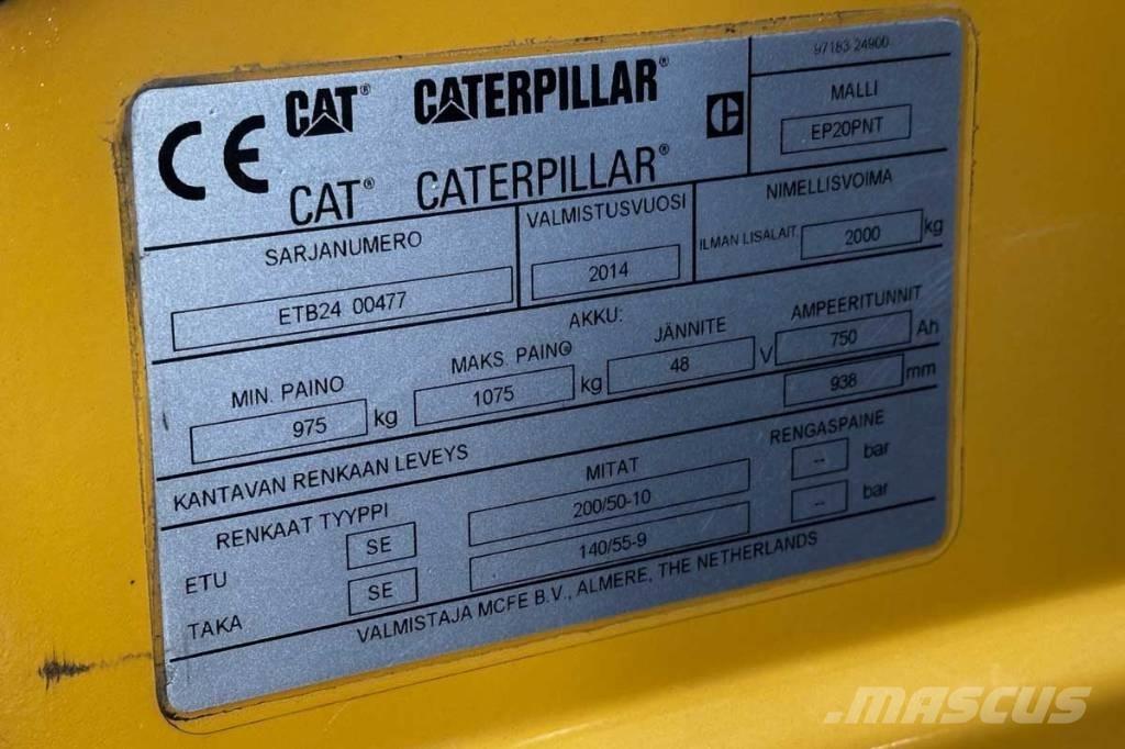 CAT EP 20 Elektrikli forkliftler