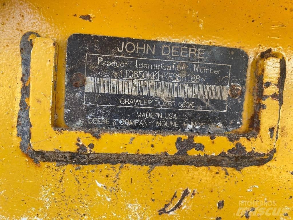 DEERE 650K LGP Paletli dozerler