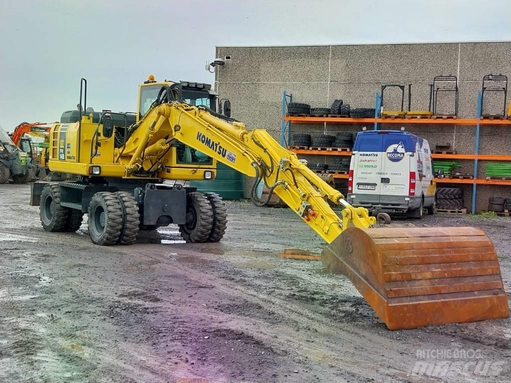Komatsu PW148-8 Lastik tekerli ekskavatörler