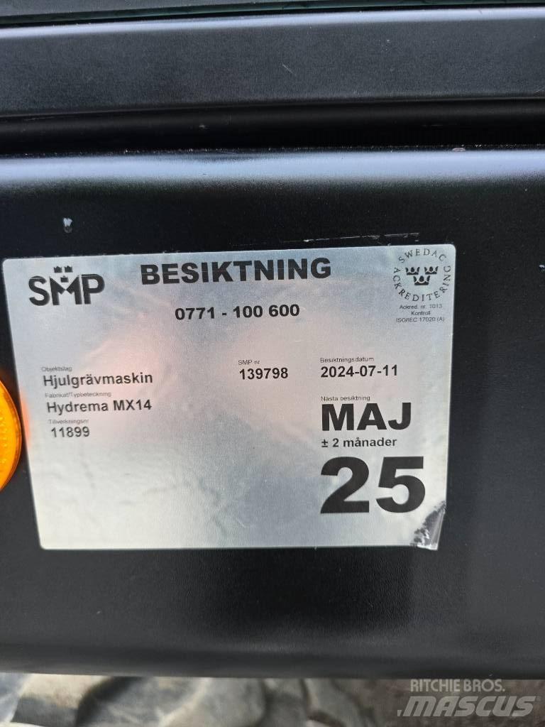 Hydrema MX 14 Lastik tekerli ekskavatörler