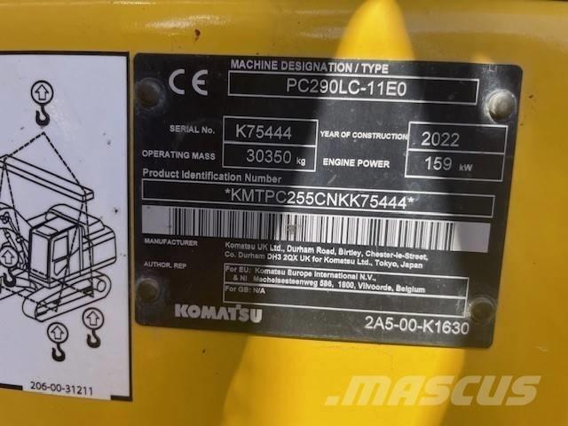 Komatsu PC 290 LC-11 Paletli ekskavatörler