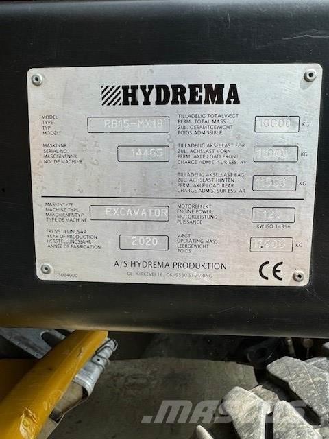 Hydrema MX18T4 Lastik tekerli ekskavatörler