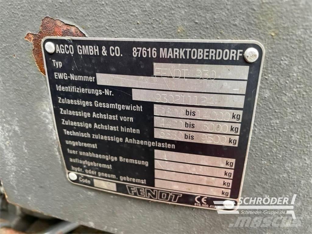 Fendt 930 VARIO Traktörler
