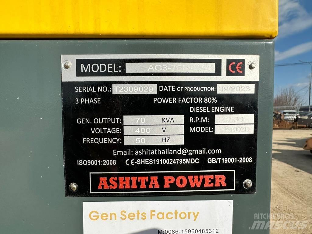 Ashita AG3-70E Dizel Jeneratörler