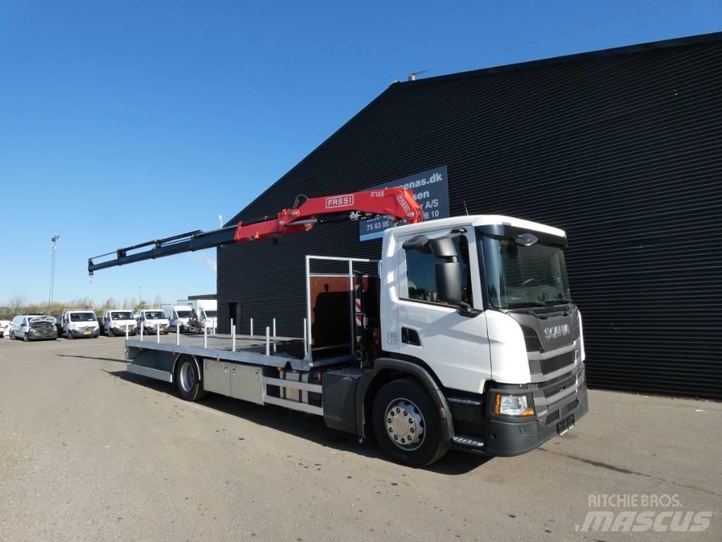 Scania P 220 Araç üzeri vinçler