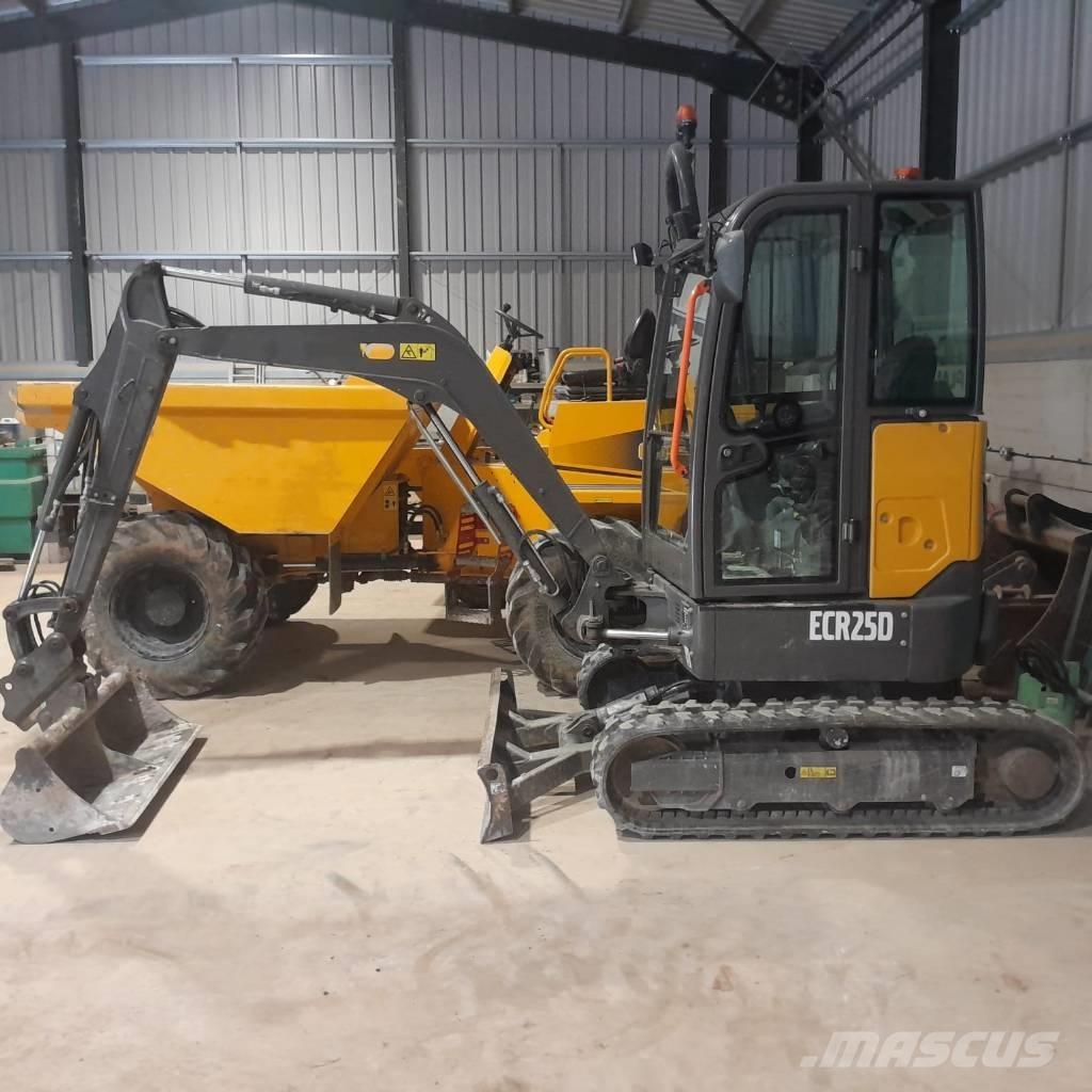 Volvo ECR 25 D Mini ekskavatörler, 7 tona dek