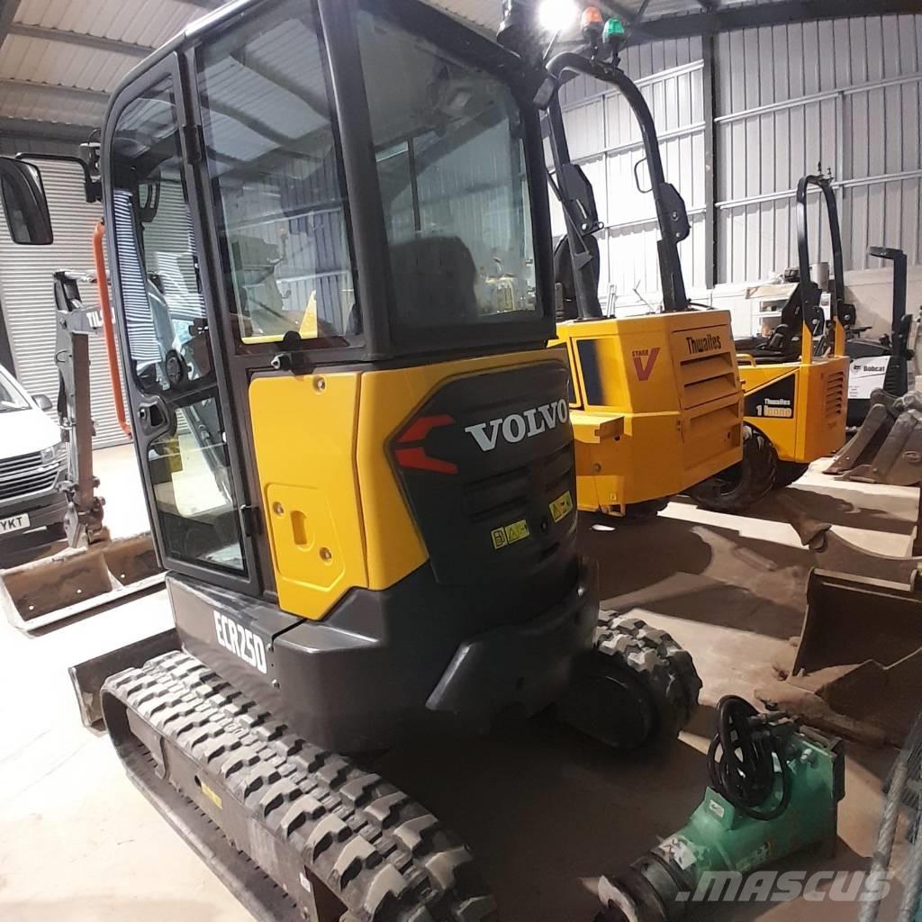 Volvo ECR 25 D Mini ekskavatörler, 7 tona dek
