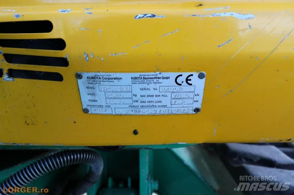 Kubota U25 - 3EU Mini ekskavatörler, 7 tona dek