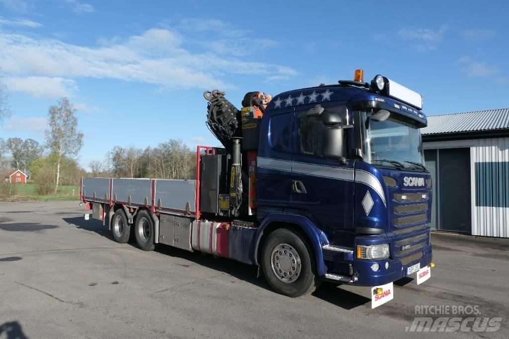 Scania G450 6x2 Araç üzeri vinçler