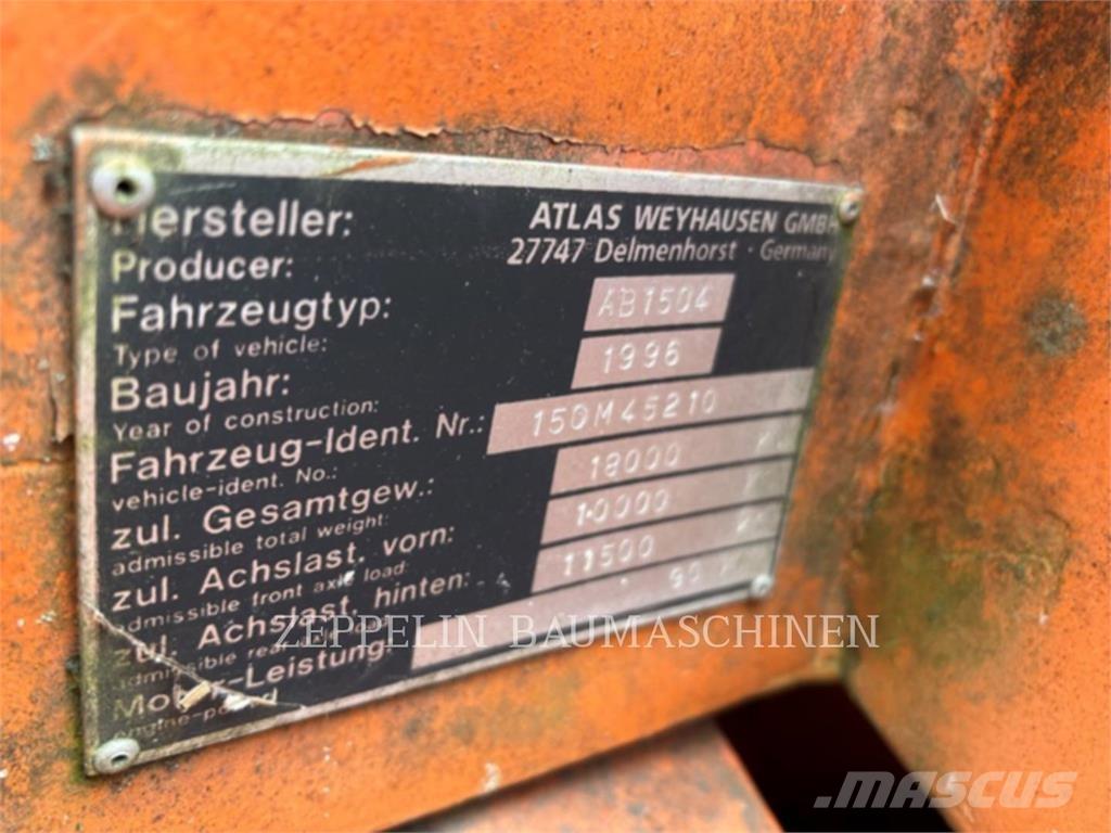 Atlas 1504 Lastik tekerli ekskavatörler
