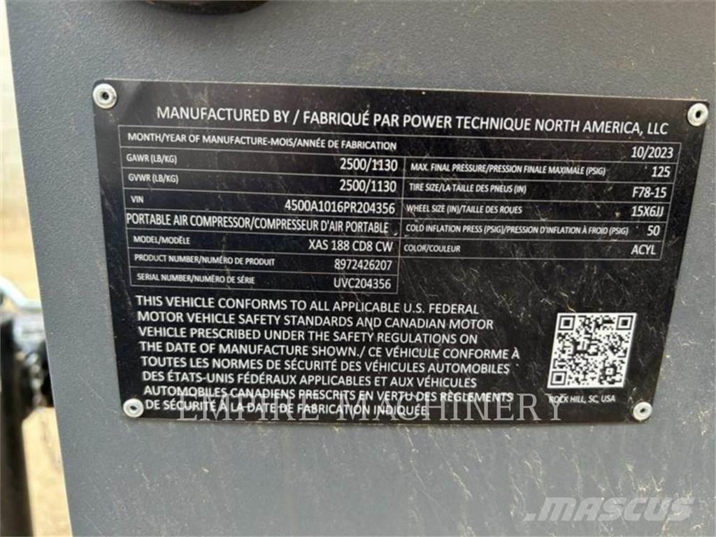 Atlas Copco XAS188CD Kompresörler