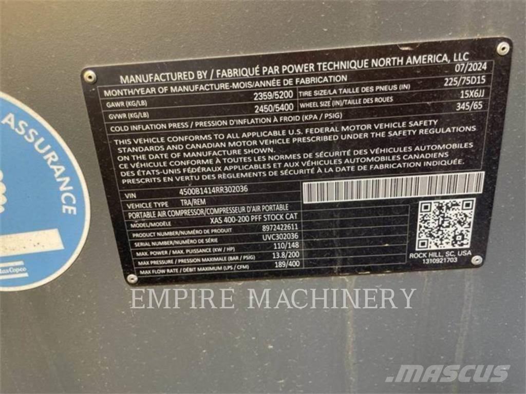 Atlas Copco XAS400CD Kompresörler