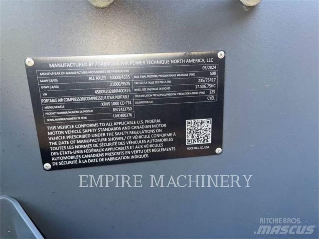 Atlas Copco XRVS1000CD Kompresörler