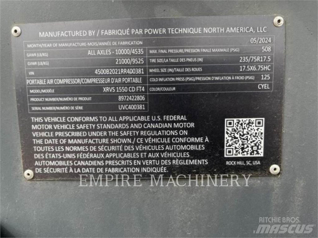 Atlas Copco XRVS1550CD Kompresörler