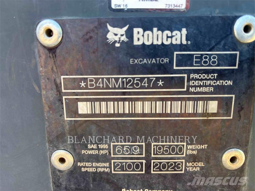 Bobcat E88 Paletli ekskavatörler
