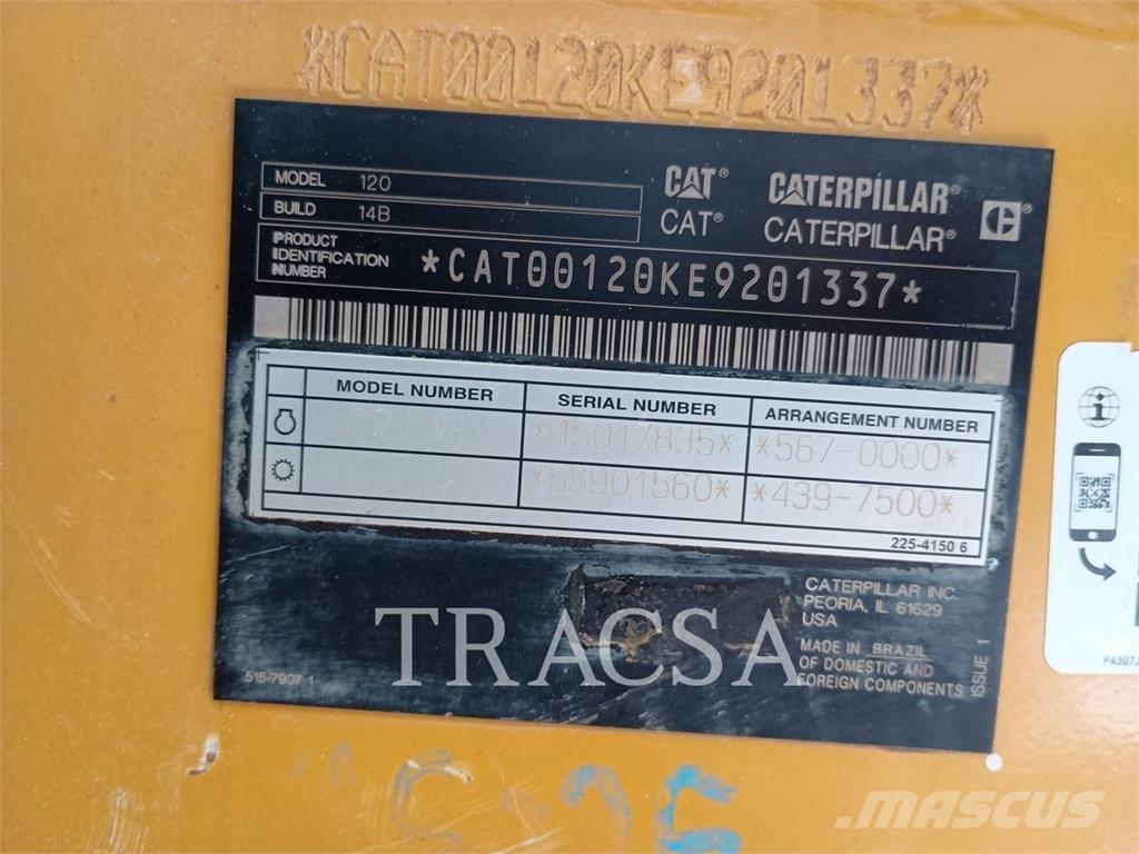 CAT 120 Greyderler