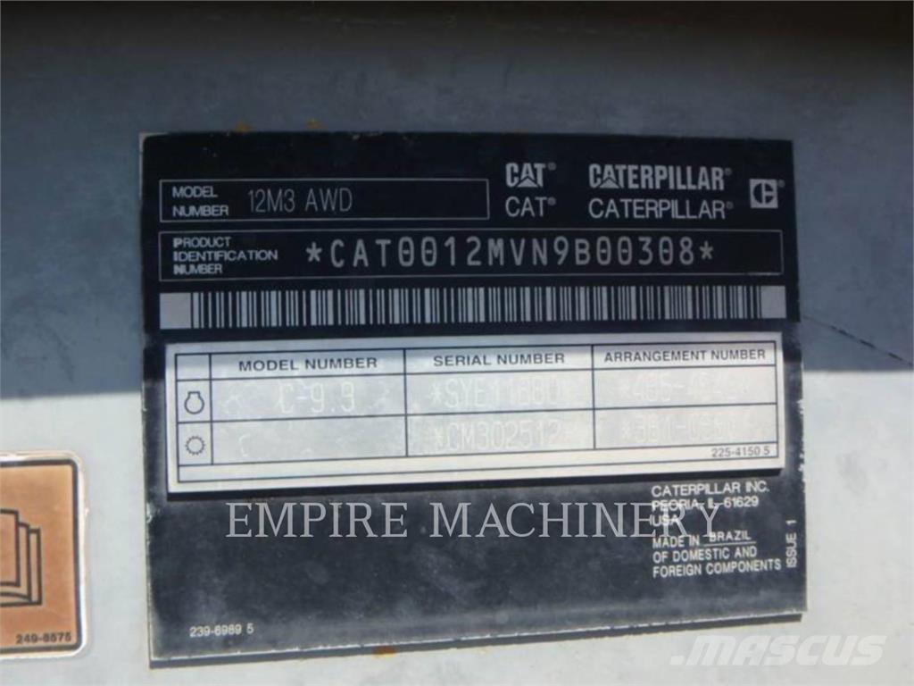 CAT 12M3 AWD Greyderler