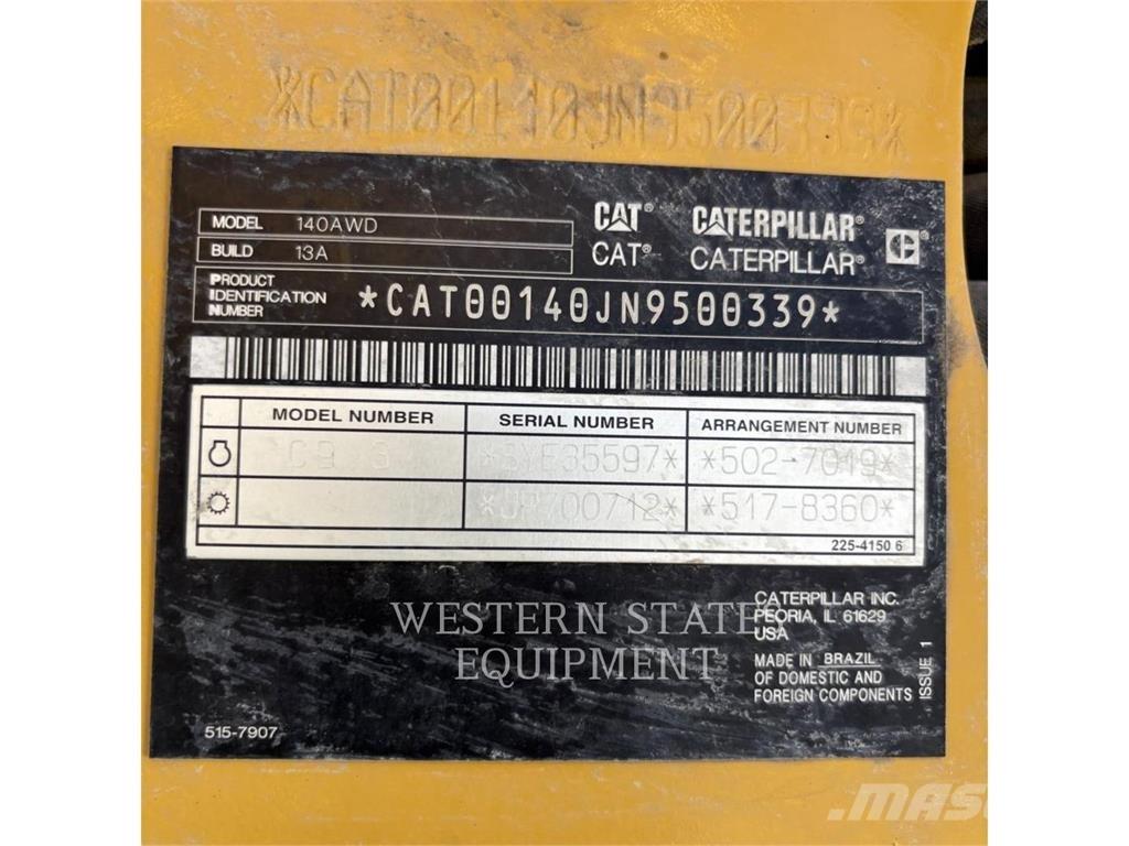 CAT 140 Greyderler