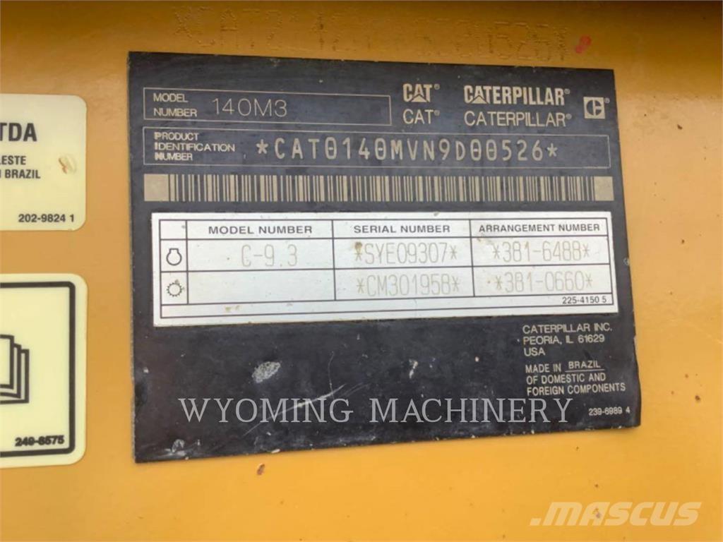 CAT 140M3 Greyderler