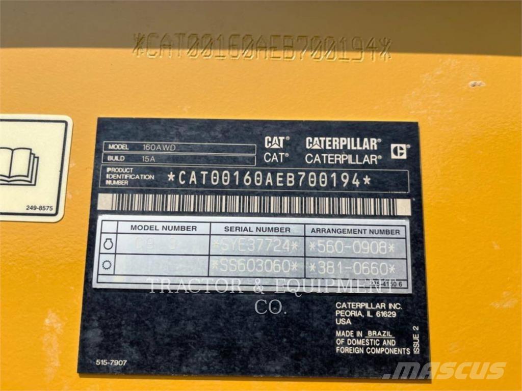 CAT 160 AWD Greyderler