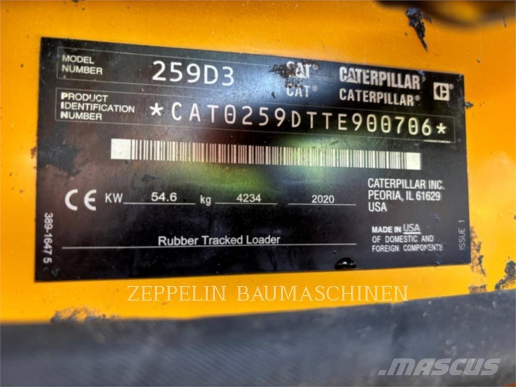 CAT 259D Skid steer loderler