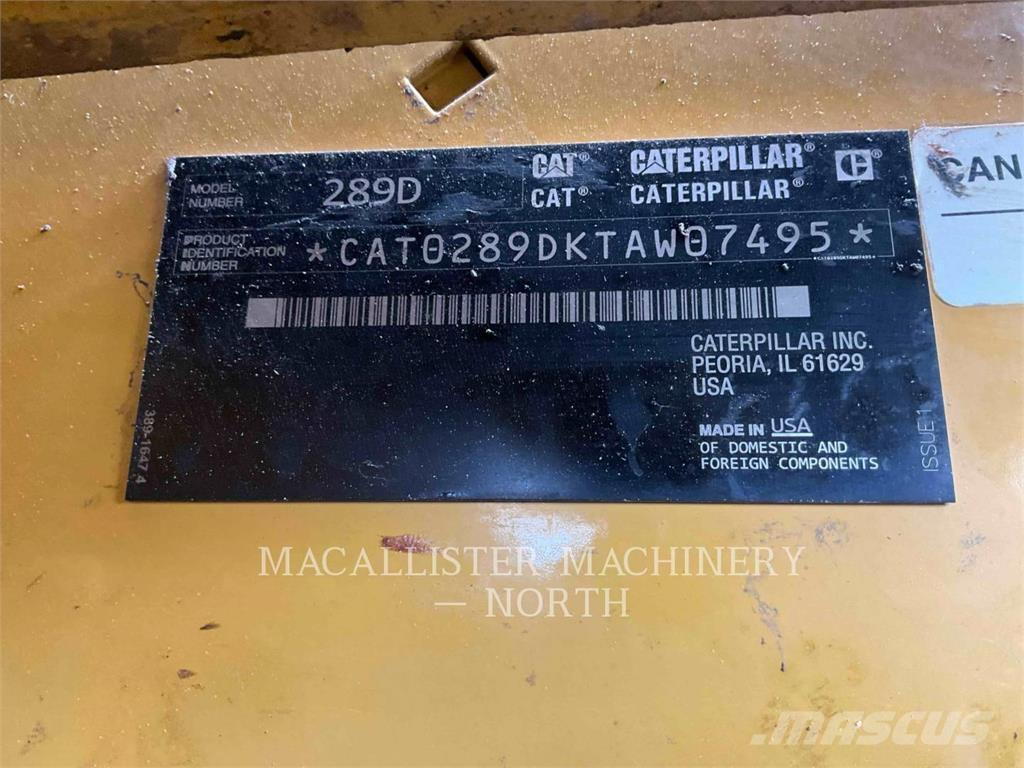 CAT 289D A2Q Skid steer loderler