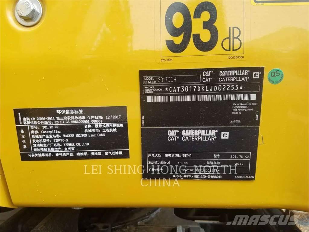 CAT 301.7DCR Paletli ekskavatörler