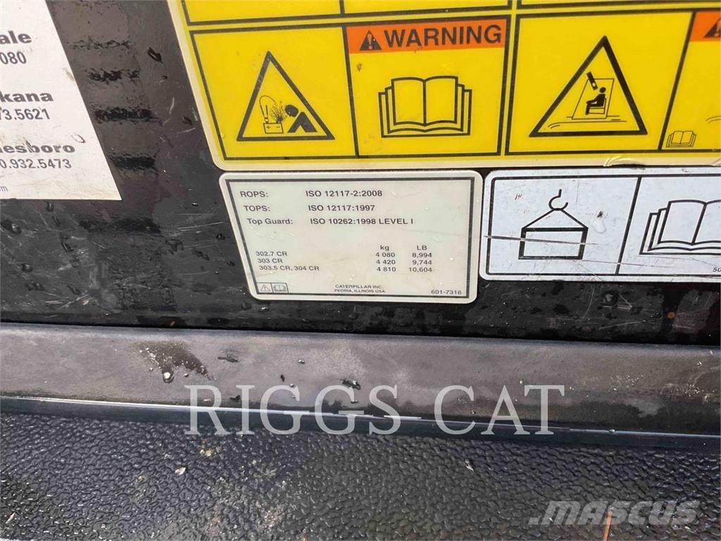 CAT 302.707CR Paletli ekskavatörler