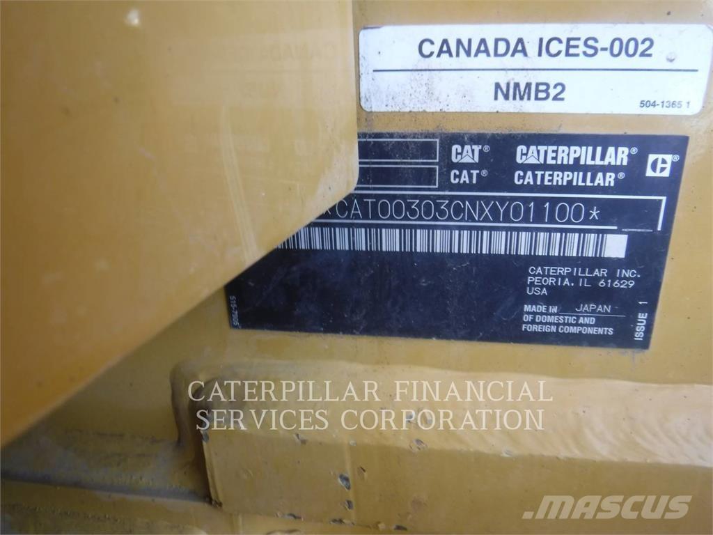 CAT 303-07CR Paletli ekskavatörler